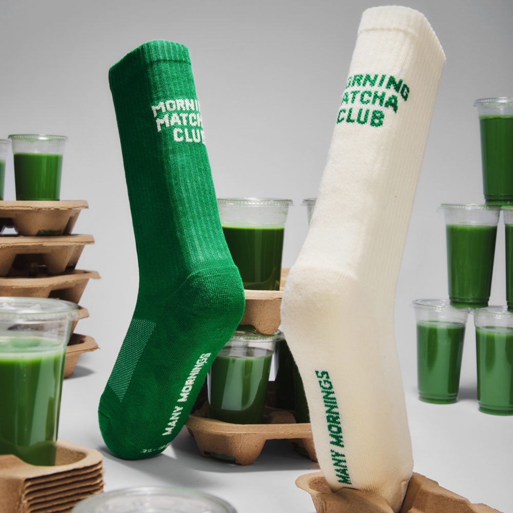 Many Mornings - Matcha Club Socks 35-38 Many Mornings - Matcha Club Socks 35-38