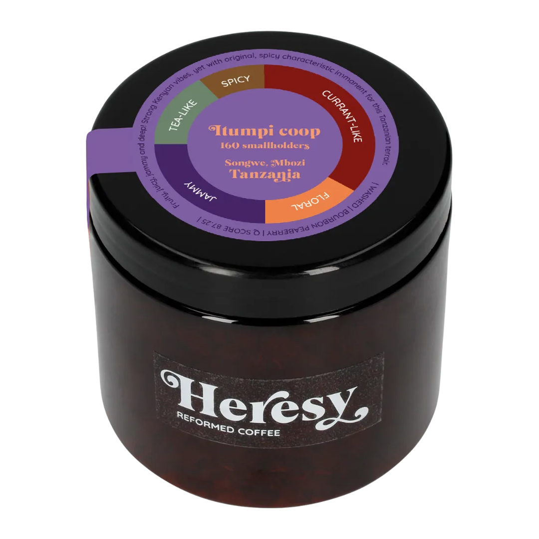 Heresy - kawa ziarnista Tanzania Itumpi PB Washed Filter 252 g