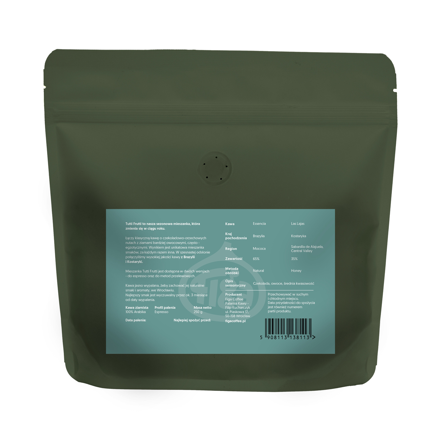 Figa Coffee - Tutti Frutti 16 Blend Espresso 250 g