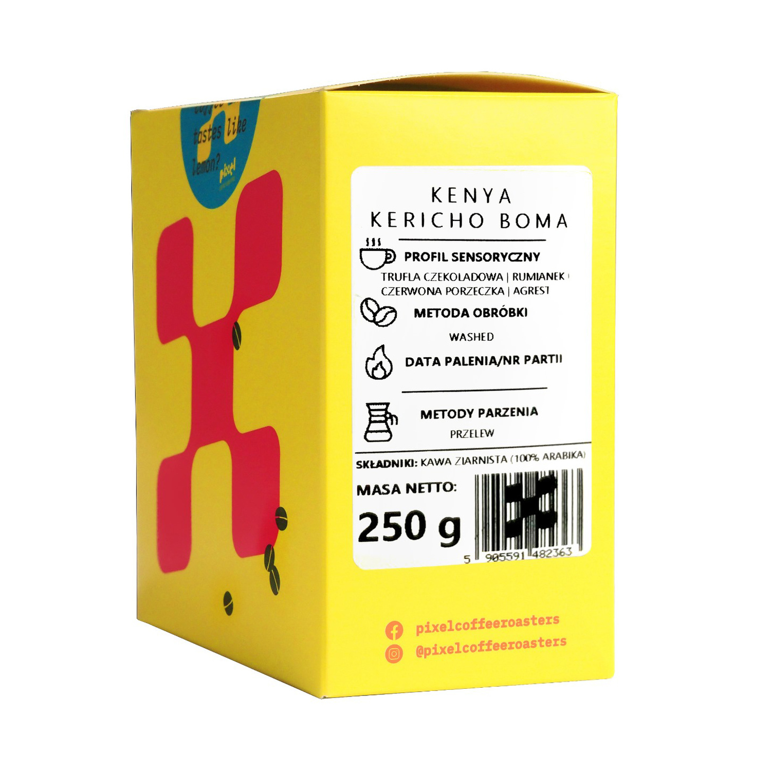 PIXEL - Kenya Kericho Boma PB Washed Filter 250g