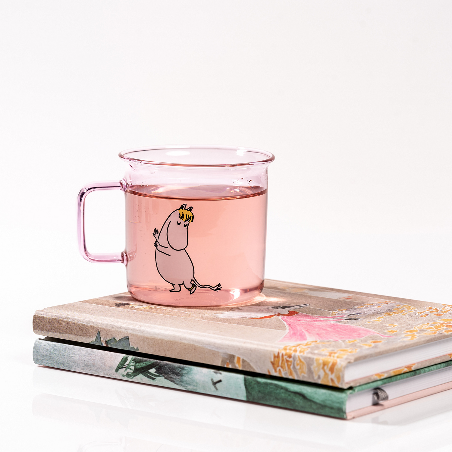 Moomin - Snorkmaiden Glass Mug 350ml Pink