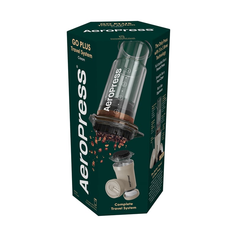 AeroPress Go Plus Coffee Maker Cream