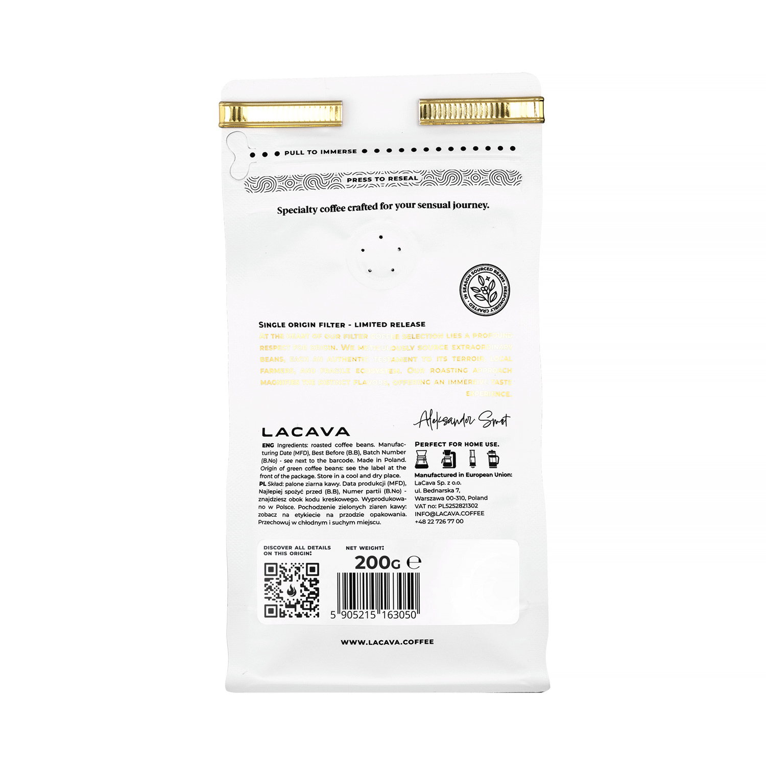 LaCava - Colombia Finca La Colombia Anaerobic Washed Filter 200g