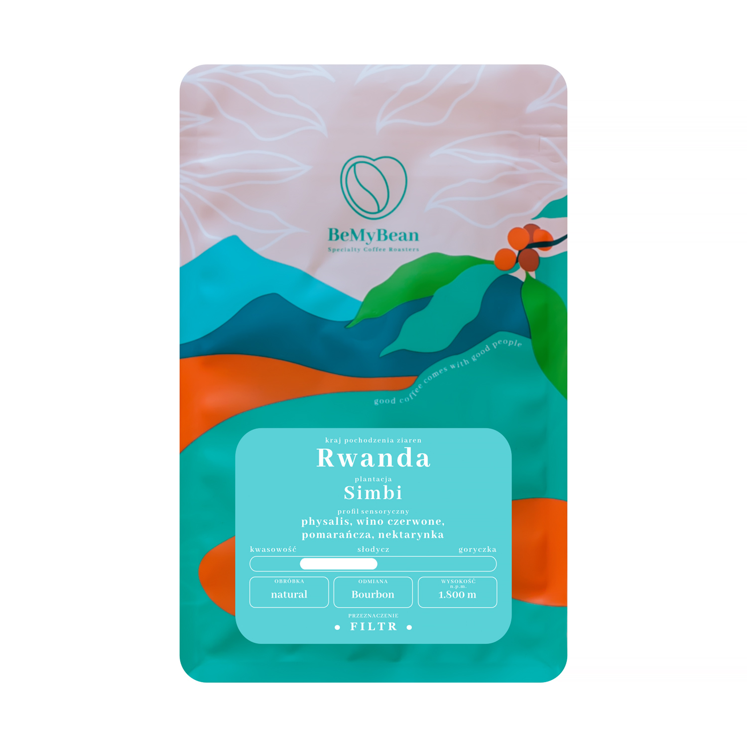 BeMyBean - Rwanda Simbi Natural Filter 250 g