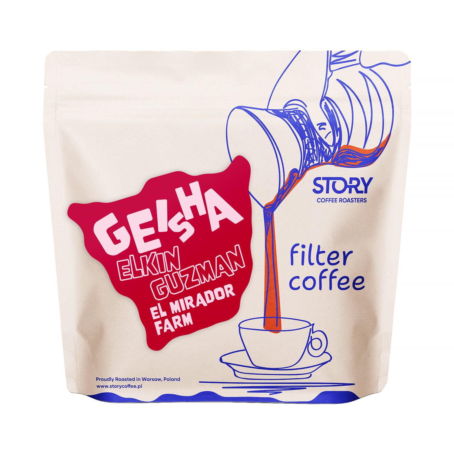 Story Coffee Roasters - kawa ziarnista Kolumbia Gesha Elkin Guzman El Mirador Washed Filter 200 g