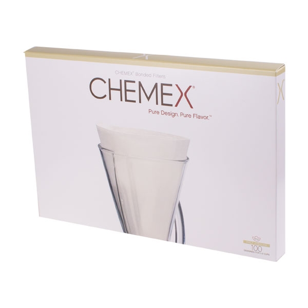 Chemex Paper Filters White Unfolded - 3 cups