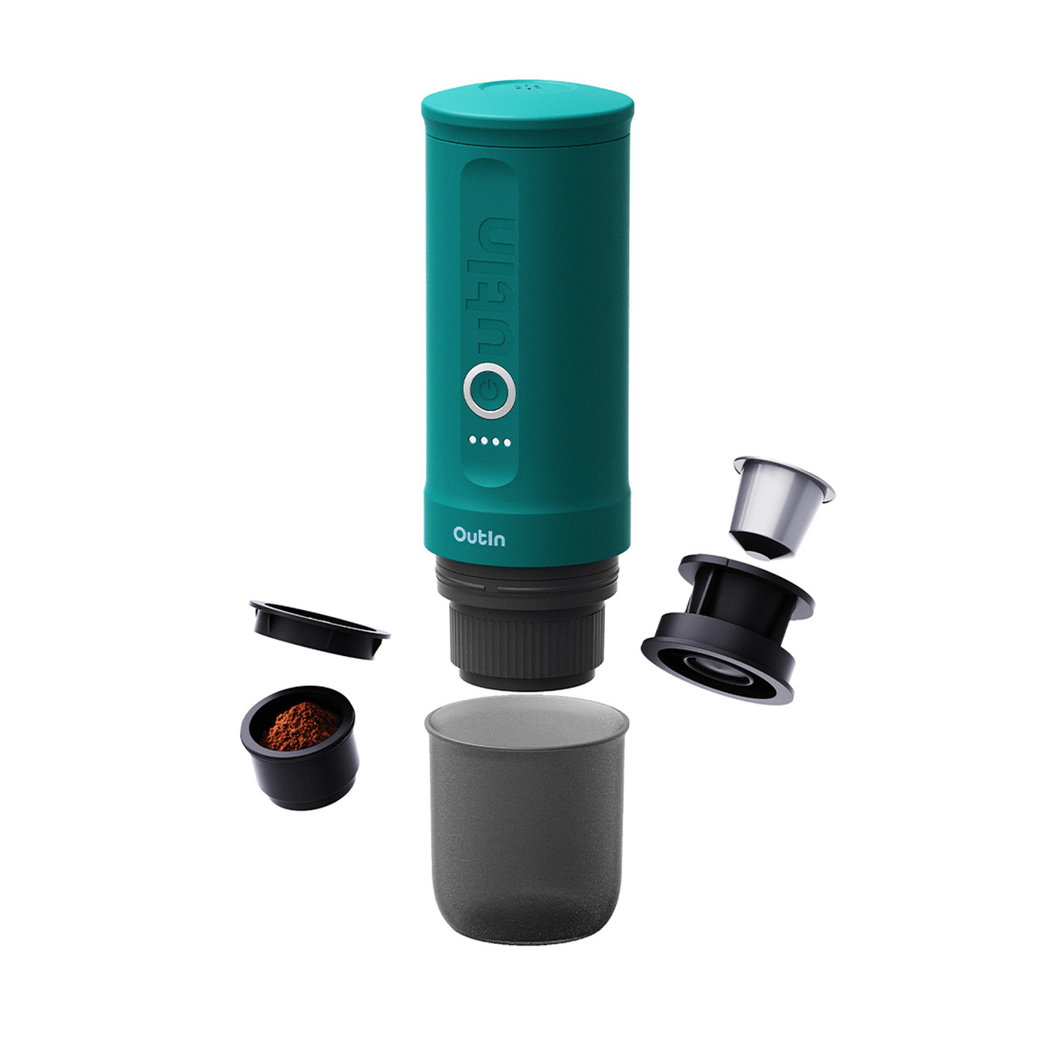 Outin - Nano Espresso Maker - Przenośny ekspres Teal