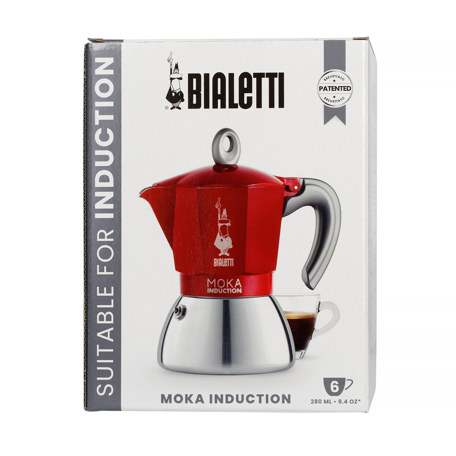 Bialetti New Moka Induction 6tz Red