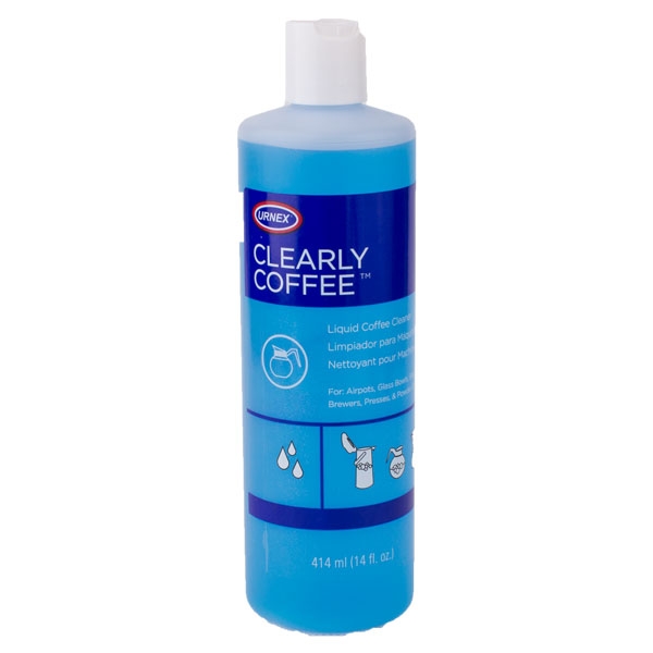 Coffee Pot Cleaning Brush and 1 bottle of Urnex Clearly Coffee Liquid  Cleaner