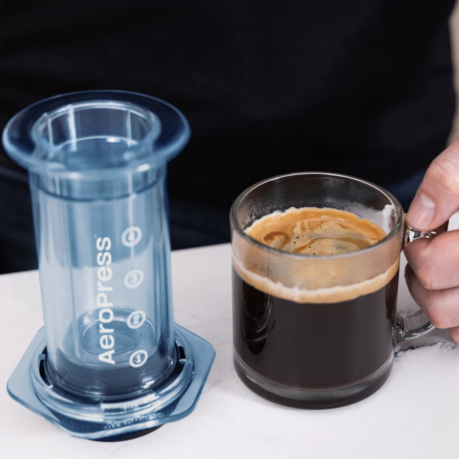 AeroPress - Clear Blue Coffee Maker