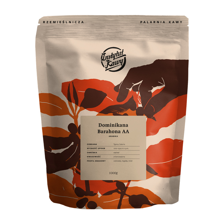 Instytut Kawy - kawa ziarnista Dominikana Barahona AA Washed Espresso 1 kg
