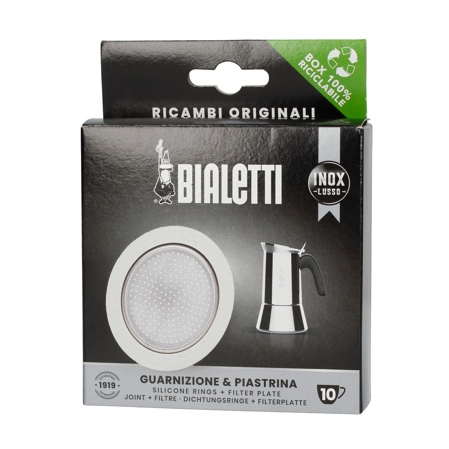 Bialetti - Seal + Sieve for Bialetti 10tz Steel Coffee Makers