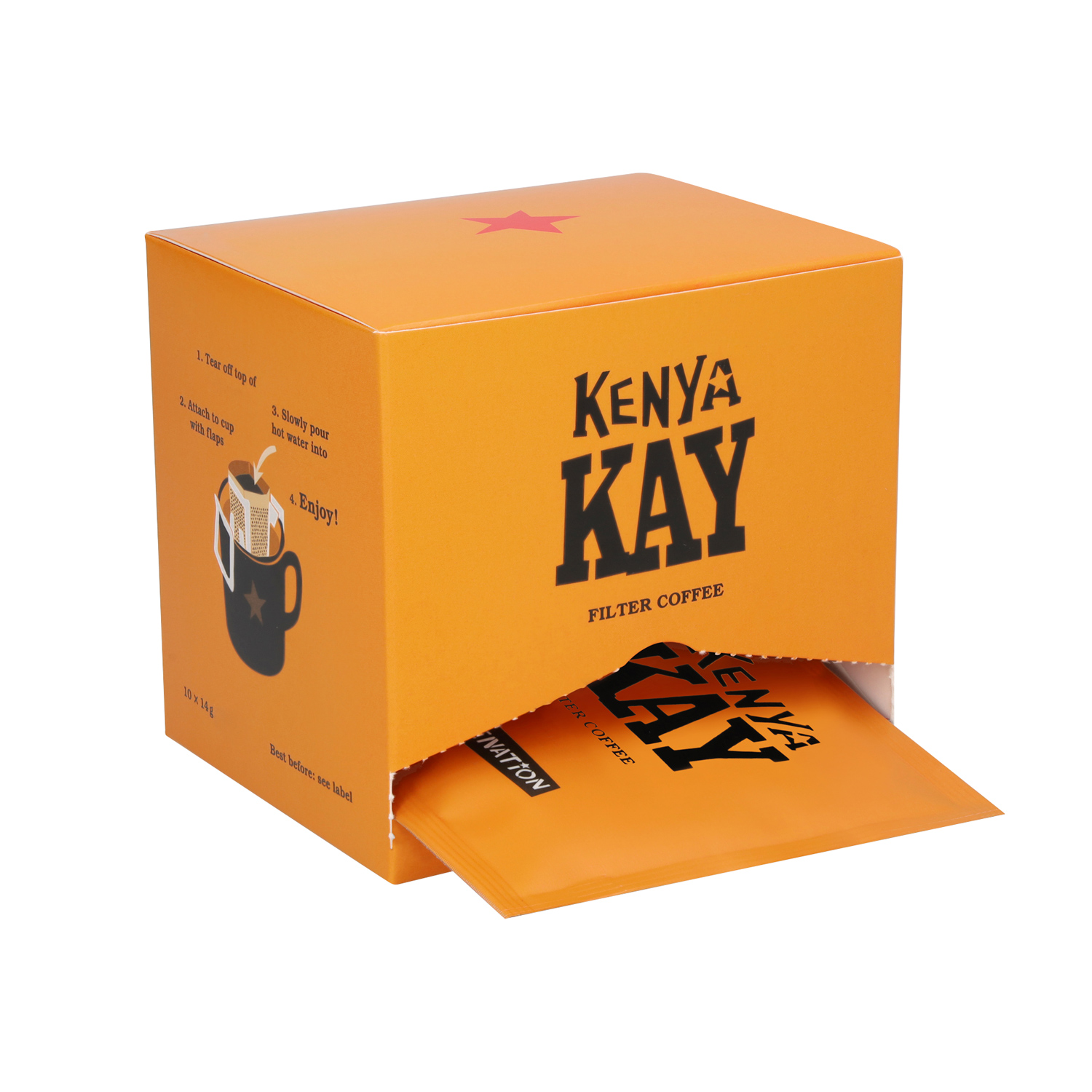 Caffenation - Kenya Kay Washed - 10 Sachets 14 g