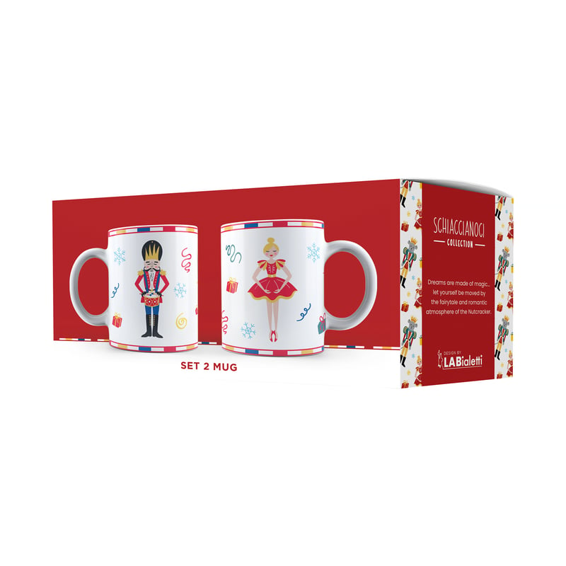 Bialetti - Nutcracker Set of 2 Mugs