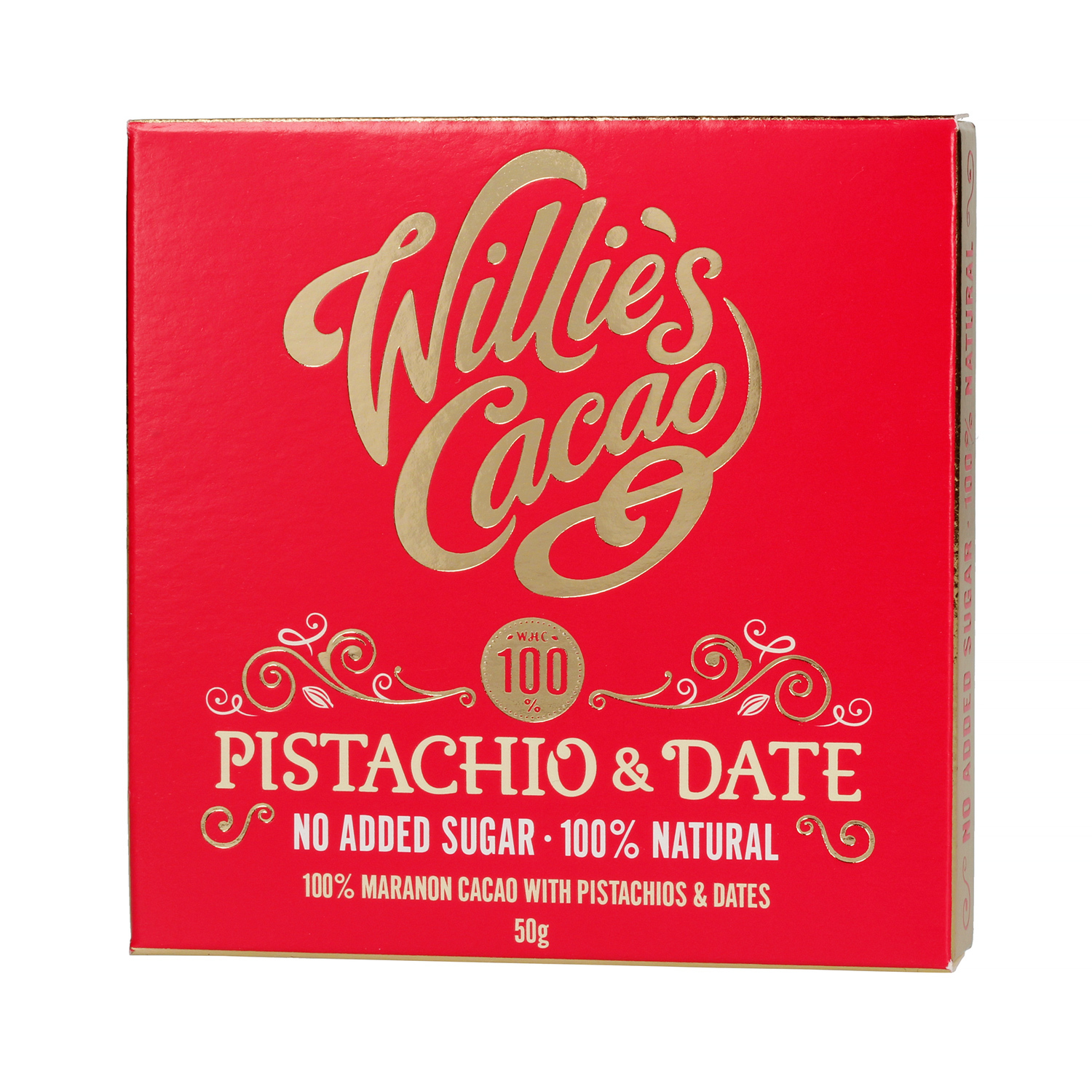 Willie's Cacao - Czekolada - Pistacje i daktyle - Pistachio and Date 50g