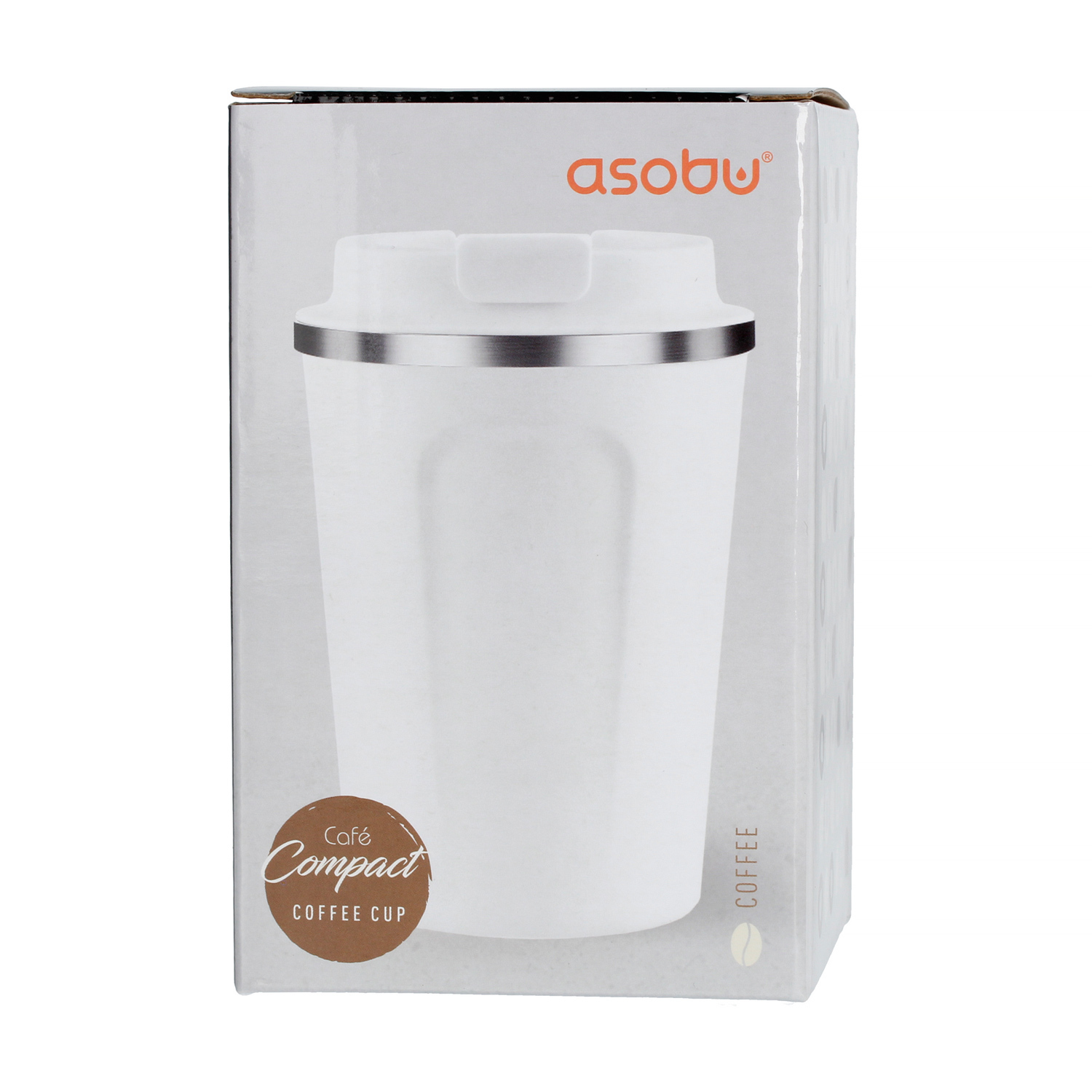 Asobu - Cafe Compact Biały - Kubek termiczny 380 ml