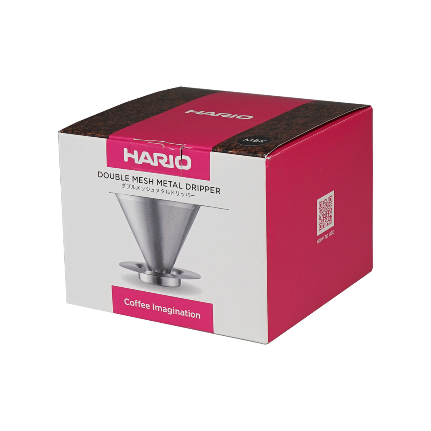 Hario - Double Mesh Metal Dripper - Metalowy dripper z filtrem grafitowy