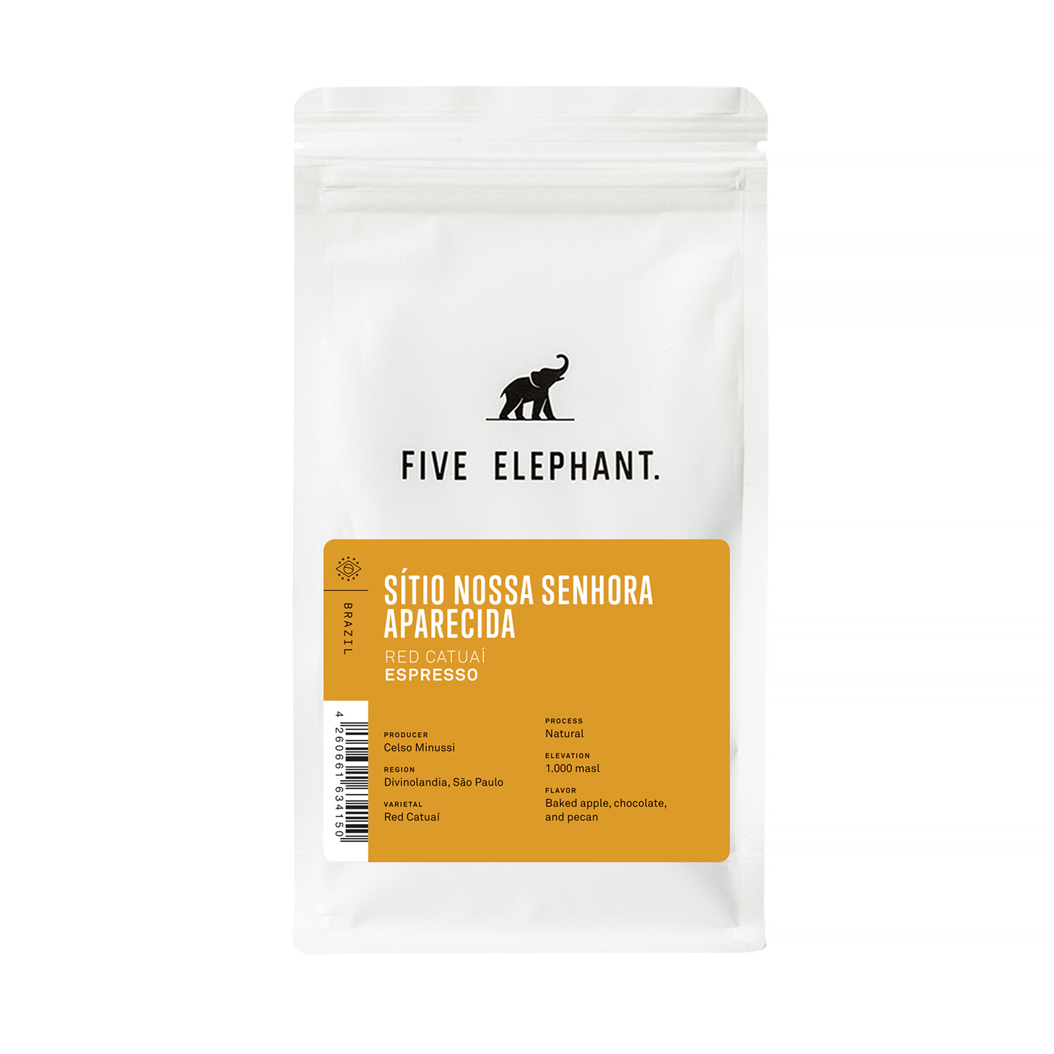 Five Elephant - kawa ziarnista Brazil Sitio Nossa Senhora Aparecida Natural Espresso 250 g