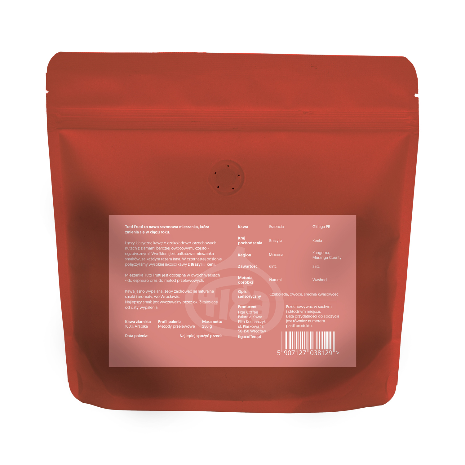 Figa Coffee - kawa ziarnista Tutti Frutti 14 Blend Filter 250 g