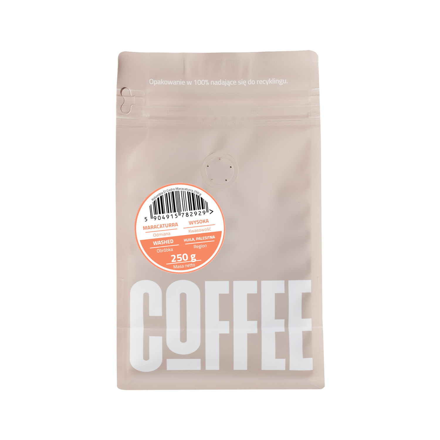 COFFEELAB - kawa ziarnista Kolumbia El Cedro Maracaturra Filter 250 g
