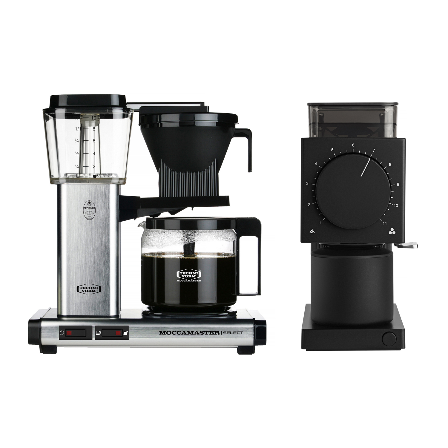 Zestaw Moccamaster KBG 741 Select - Silver Brushed i Fellow Ode 2