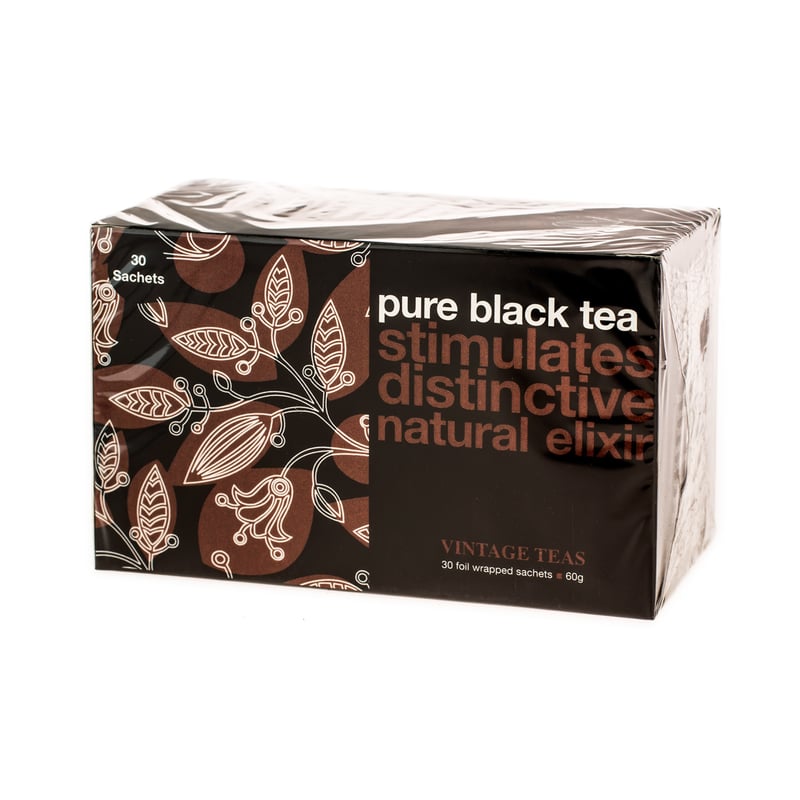 Vintage Teas Pure Black Tea - 30 teabags