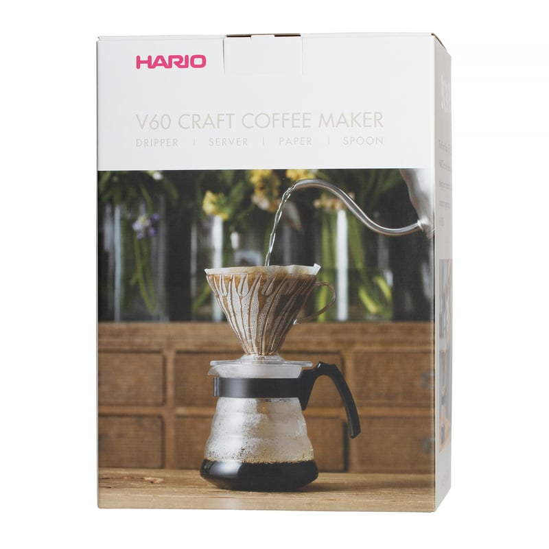 Hario V60 Craft Coffee Maker - dripper +  server  + filters