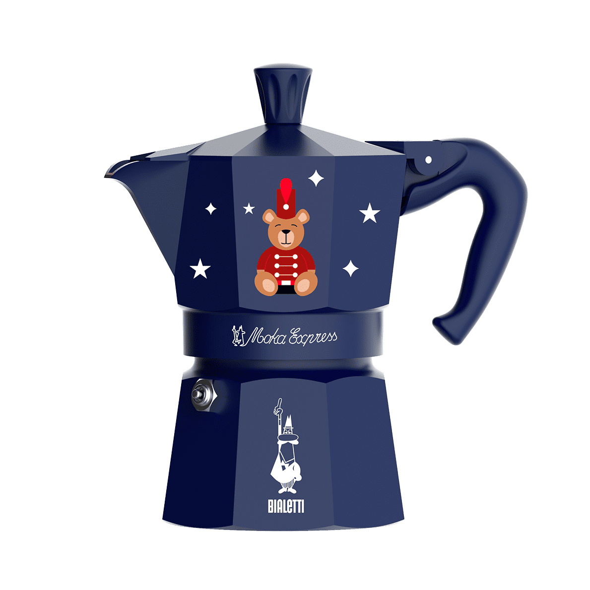 Bialetti - Joyful Christmas Moka Express 3tz Blue