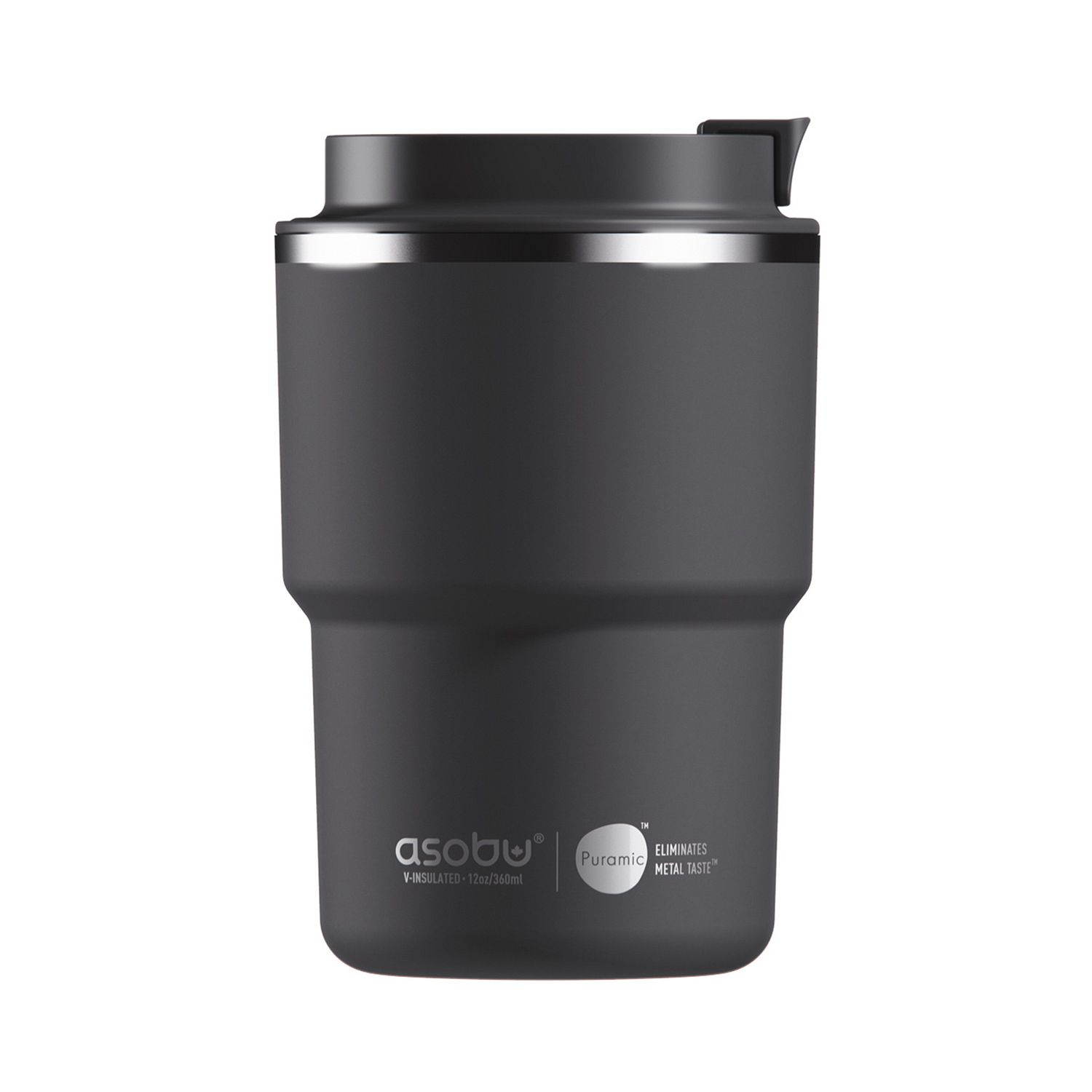 Asobu - Pick Me Up Black - 360 ml Travel Mug