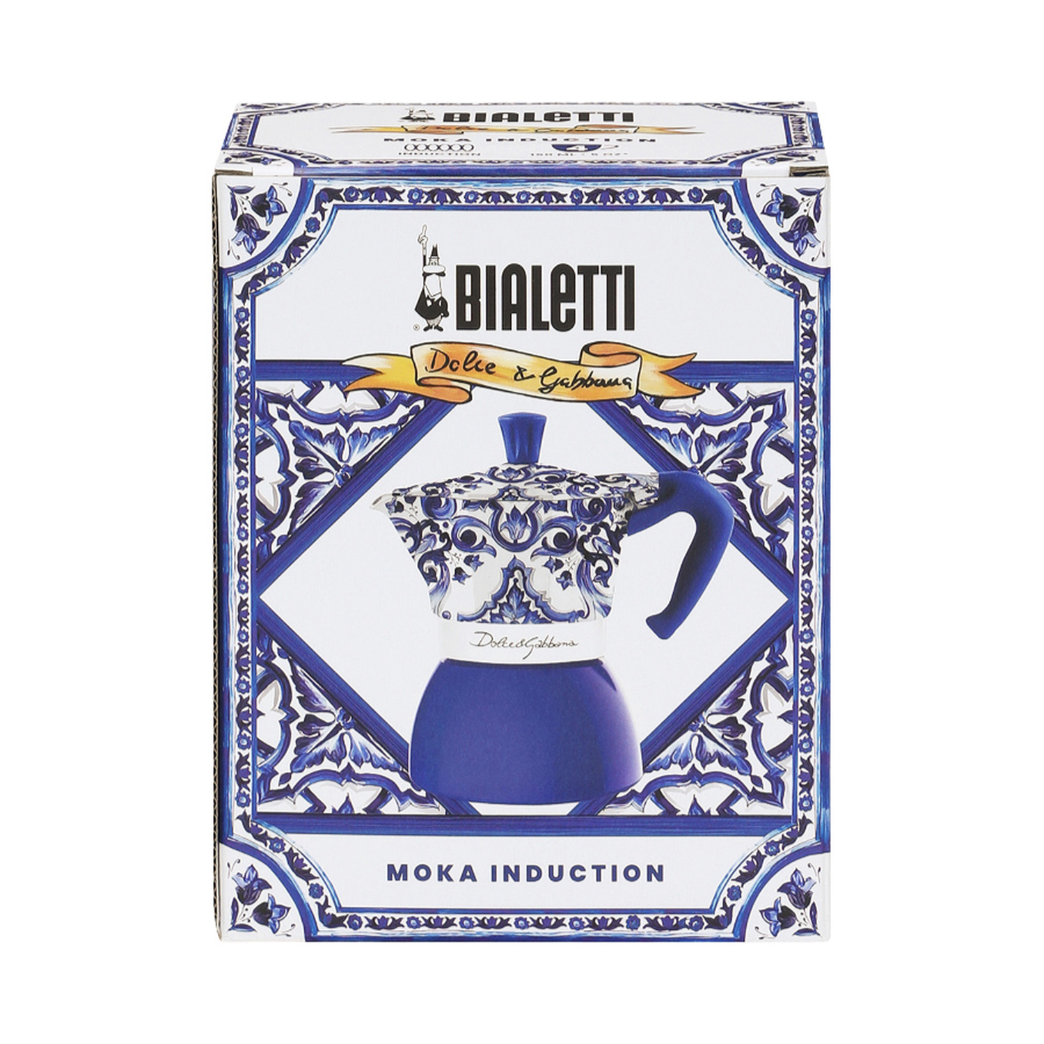 Bialetti Dolce & Gabbana - Moka Induction Mediterranean Blue 4tz