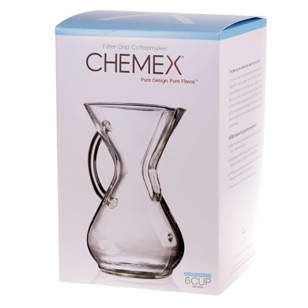 Chemex Coffee Maker Glass Handle - 6 cups