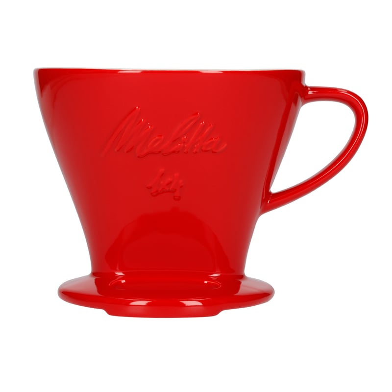 Melitta porcelanowy dripper do kawy 1x4 - Czerwony
