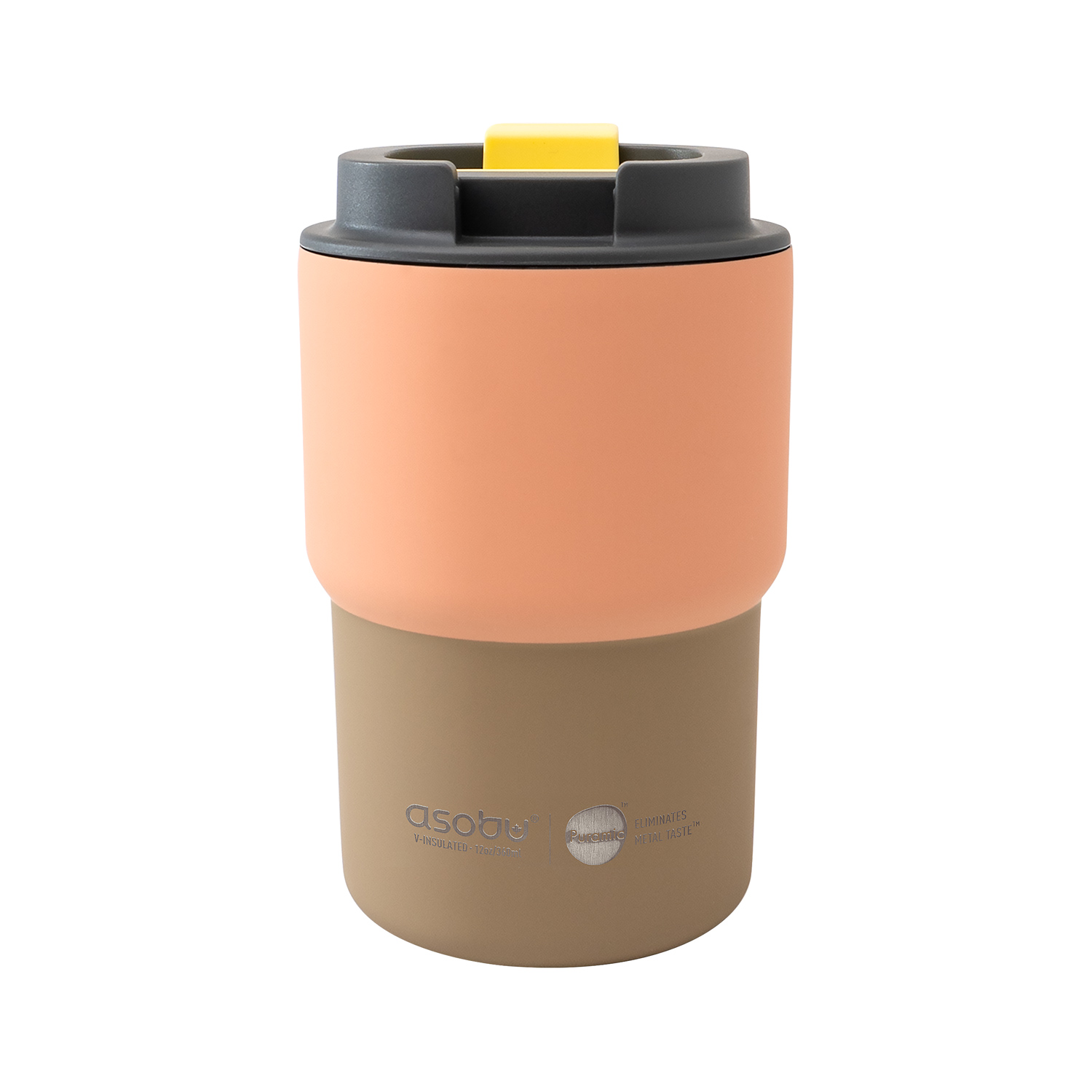 Asobu - Mini Pick Me Up Pastelowy Pomarańczowy - Kubek termiczny 360 ml