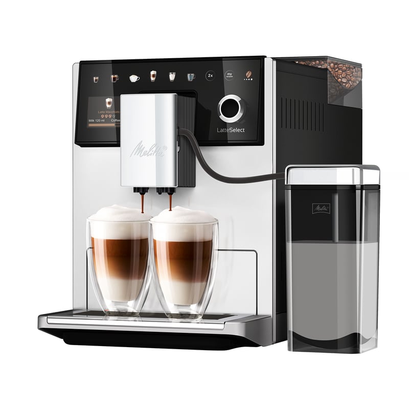 Melitta - LatteSelect Facelift Srebrny / Czarny - Ekspres ciśnieniowy