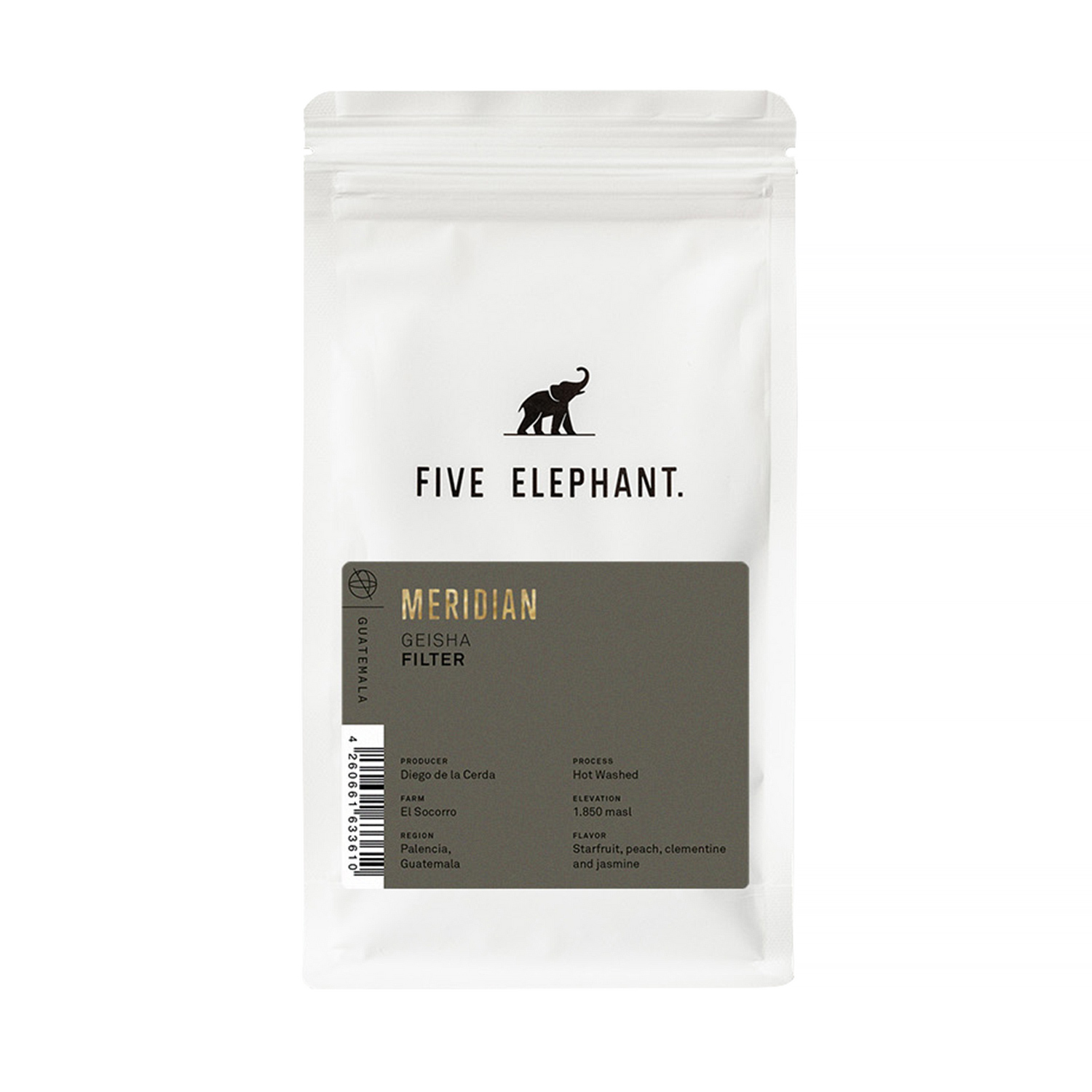 Five Elephant - Guatemala El Socorro Geisha Hot Washed Filter 250g