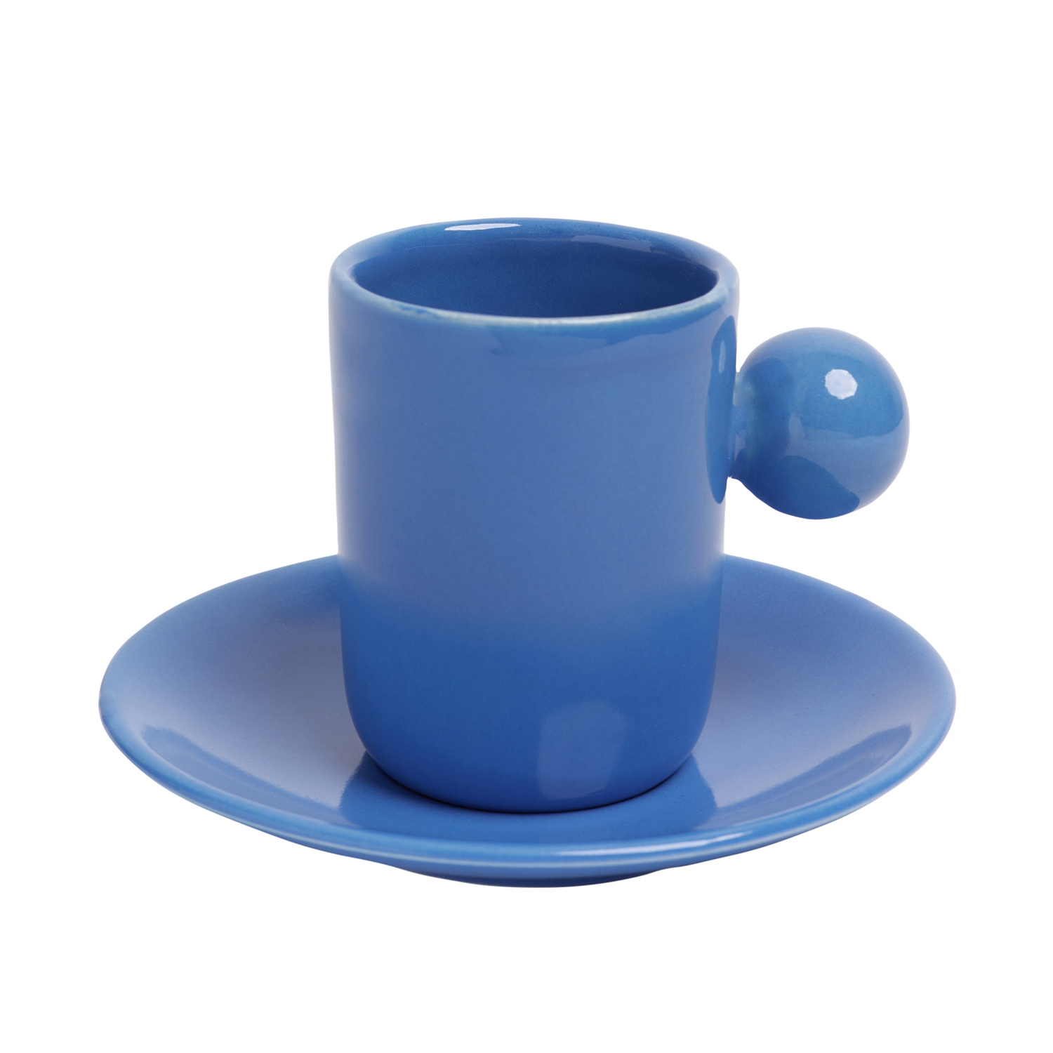 Ceramics 36 - Filiżanka i spodek ceramiczny Arch 110ml niebieski