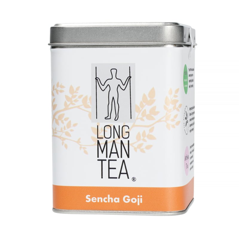 Long Man Tea - Sencha Goji - Herbata sypana - Puszka 120g