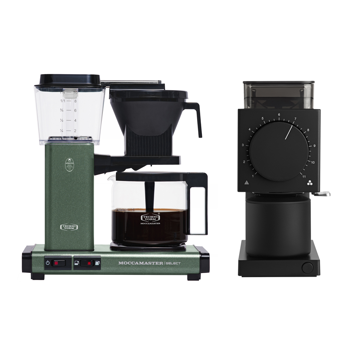 Zestaw Moccamaster KBG 741 Select - Forest Green i Fellow Ode 2