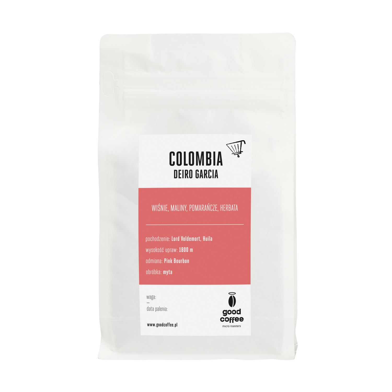 Good Coffee - kawa ziarnista Kolumbia Huila Deiro Garcia Washed Filter 250 g