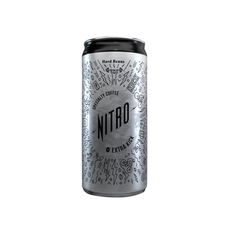 Hard Beans - Nitro Cold Brew Coffee Extra Kick 200 ml