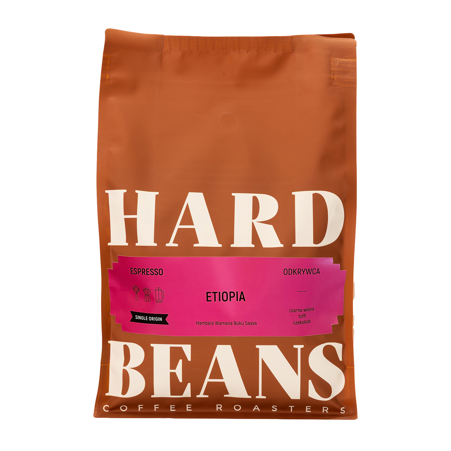 Hard Beans - kawa ziarnista Etiopia Hambela Wamena Buku Saysa Natural Espresso 1kg (outlet)