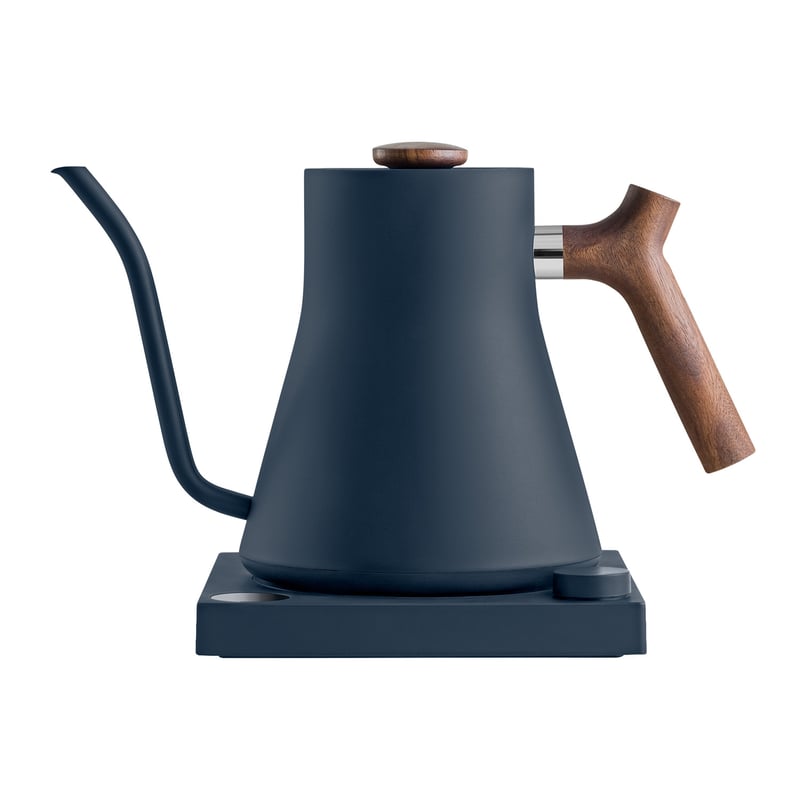 Fellow Stagg EKG - Electric Pour-Over Kettle - Stone Blue with wooden handle