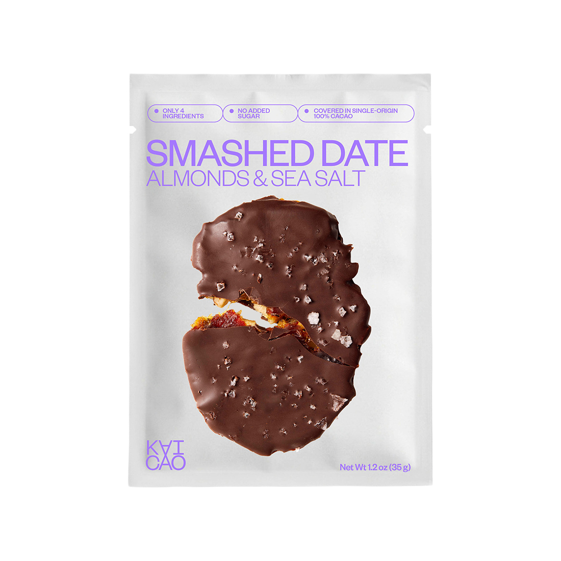 KAICAO - Przekąska daktylowa Smashed Date z migdałami i solą morską 35 g