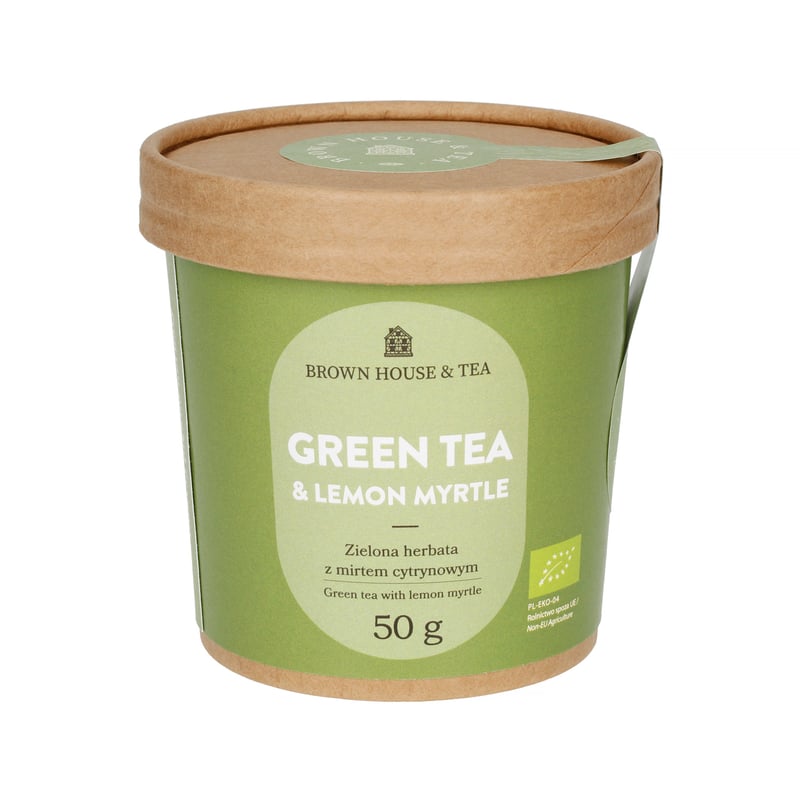Brown House & Tea - Green Tea & Lemon Myrtle - Herbata sypana 50g
