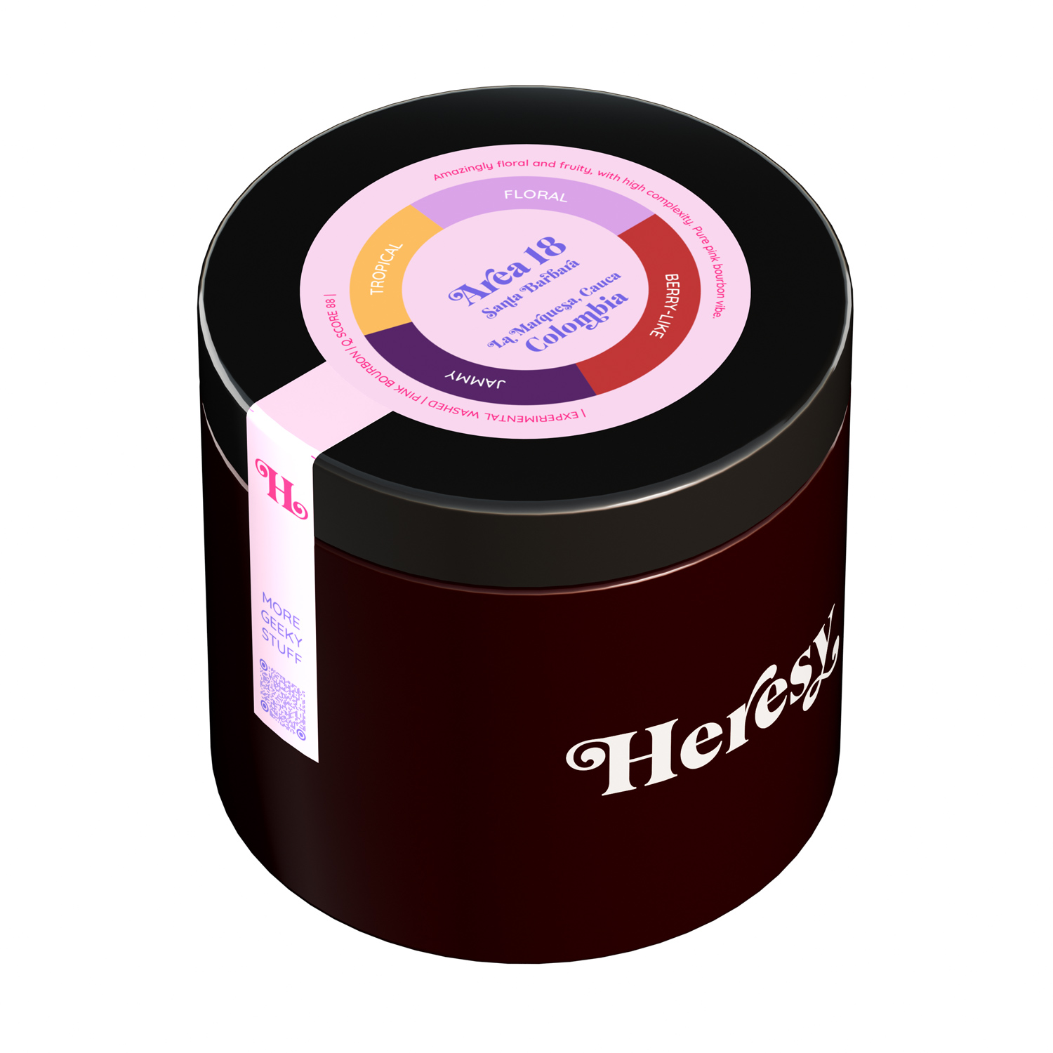 Heresy - Colombia Area 18 Pink Bourbon Experimental Washed Filter 252 g