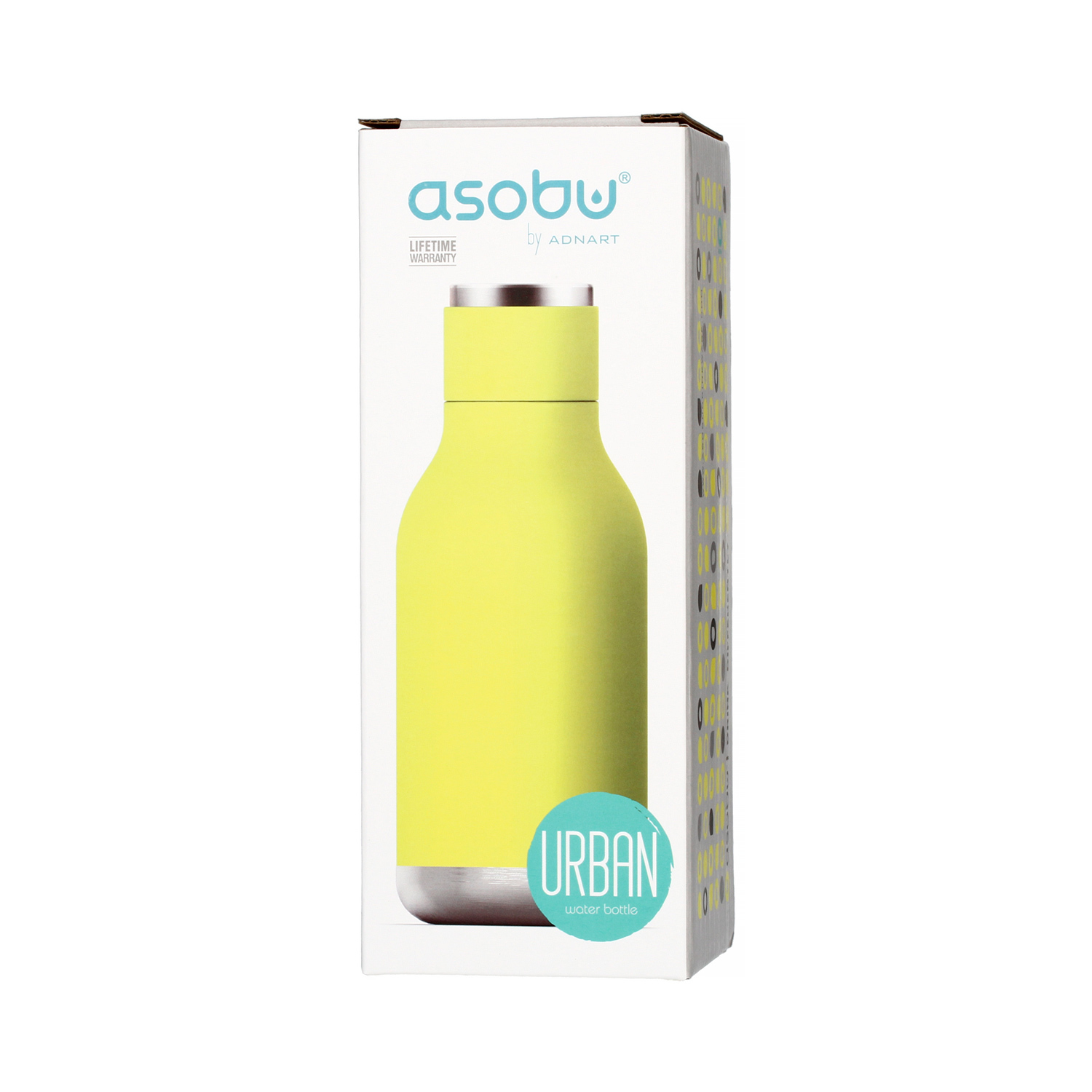 Asobu - Urban Water Bottle Limonkowy - Butelka termiczna 460 ml