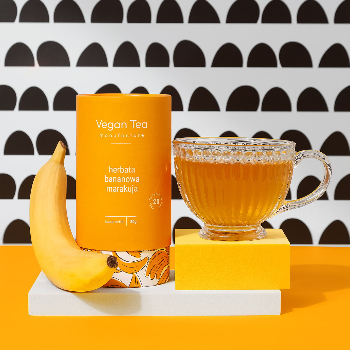 Vegan Tea - floral and fruit infusion Banana Passion Fruit - Loose Tea 80 g