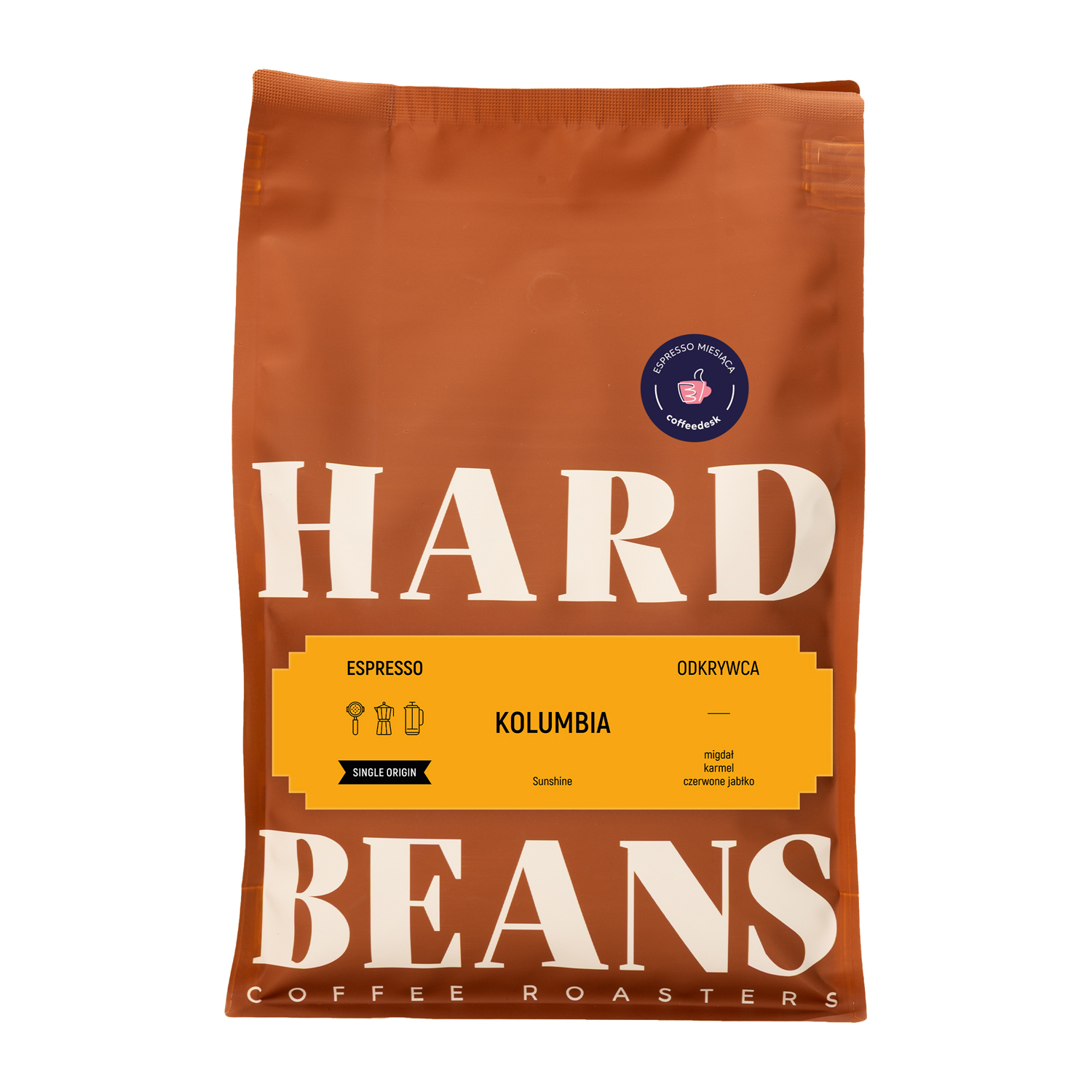 ESPRESSO MIESIĄCA: Hard Beans - kawa ziarnista Kolumbia Sunshine Espresso 1 kg