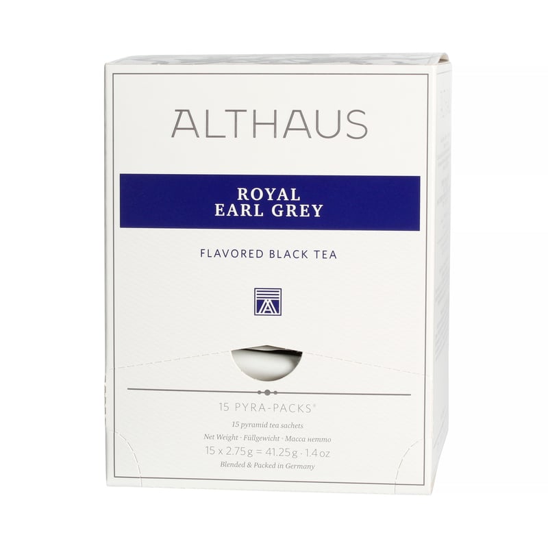 Althaus - Royal Earl Grey Pyra Pack - 15 Tea Pyramids
