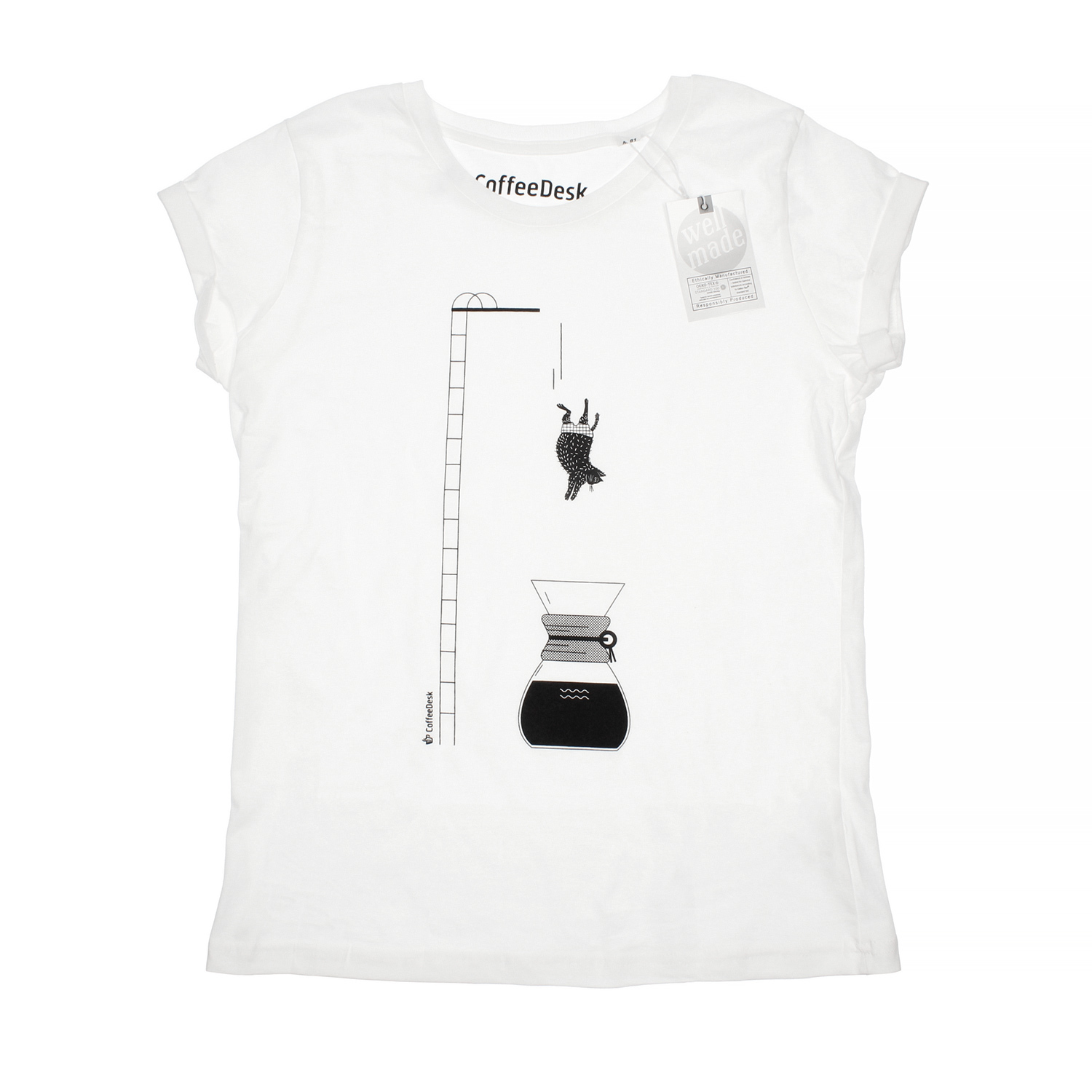 Coffeedesk Chemex Women's White T-shirt - XL